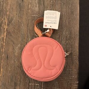 Authentic Lululemon “Items of Importance” Round Pink Pouch - NWT